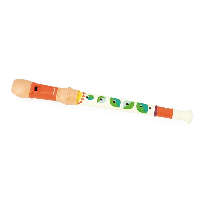 Set musicale per bambini contenente xilofono, tamburello, flauto e nacchere, tutto realizzato in legno - il regalo perfetto per gli aspiranti musicisti!